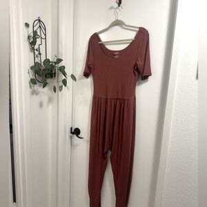 Sleeved Imbōdhi Jumpsuit - XXL Dark Rose/Mauve